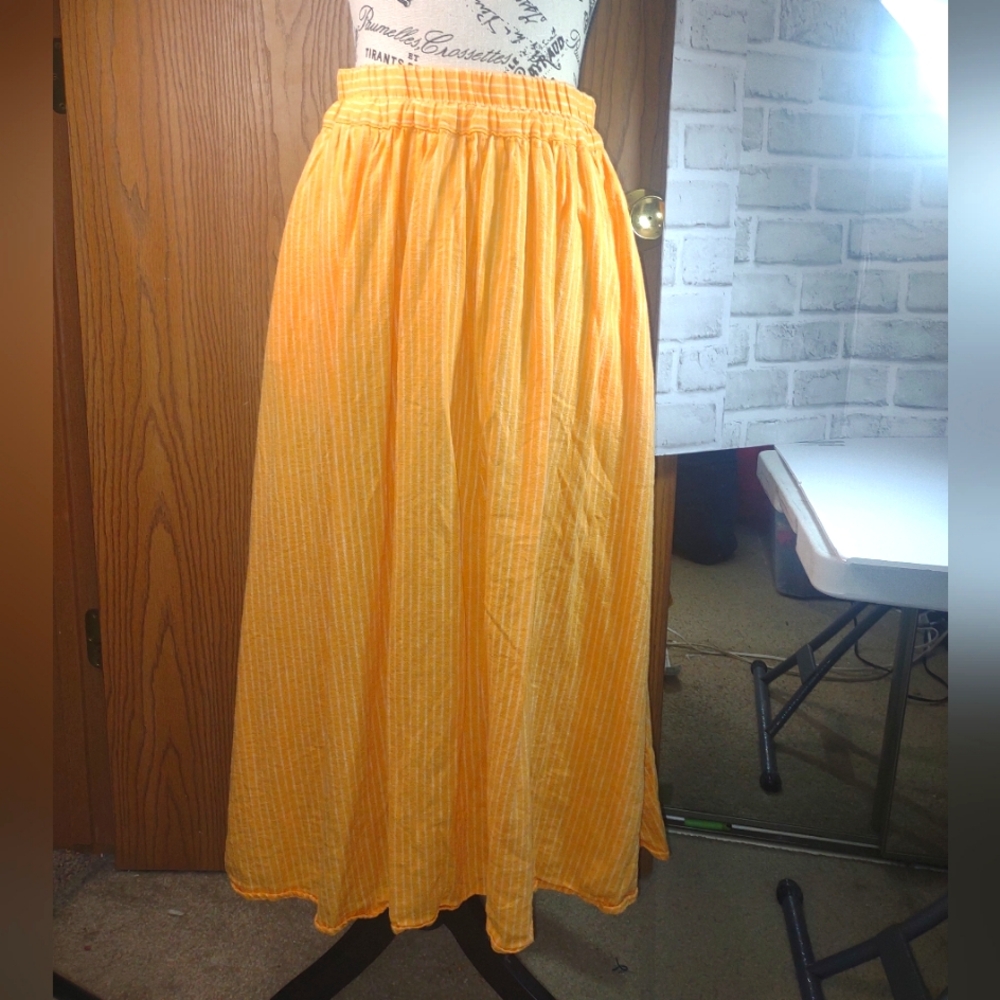 Small Elegant Orange/Yellow Women's Skirt